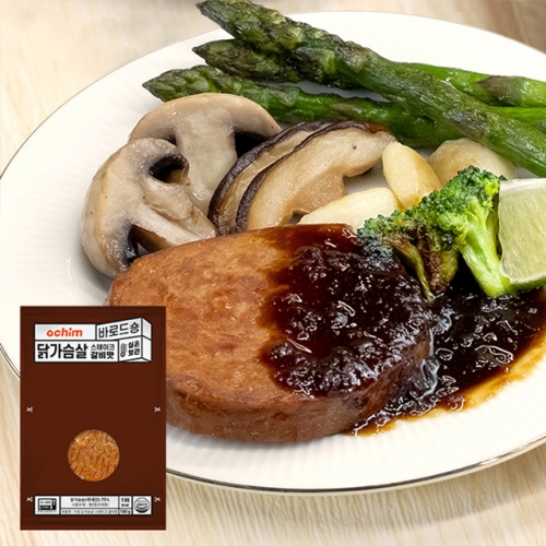 상온보관 닭가슴살 스테이크 갈비맛 100g x 10개  (축산가공식품)