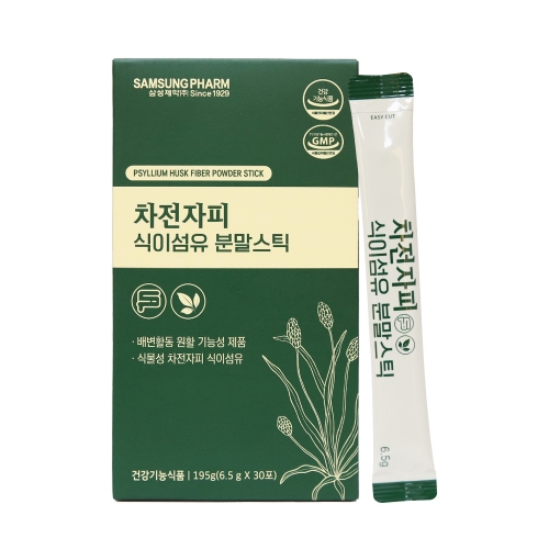 [삼성제약] 차전자피식이섬유분말스틱 6.5g x 30포 [A0964]  (차/티백/코코아)