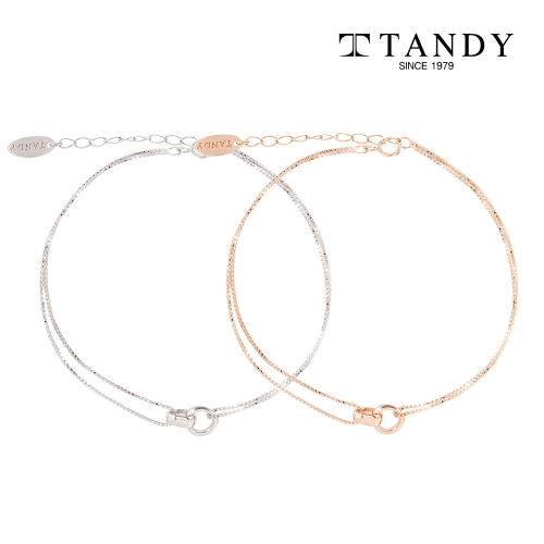 [TANDY] 탠디 실버925 여성용 더블링 팔찌 TDB501  (쥬얼리)