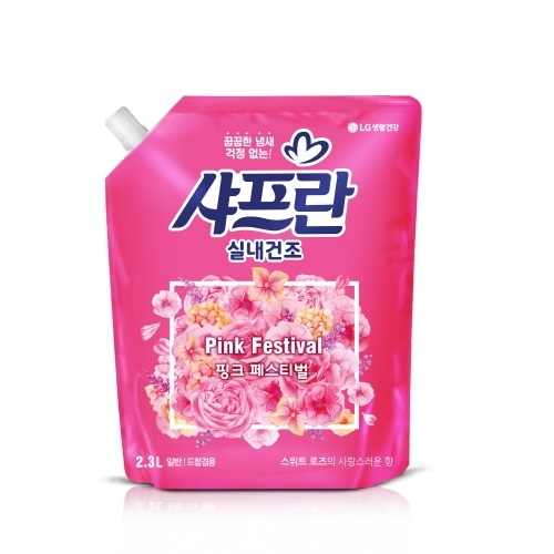 샤프란 실내건조 핑크 페스티벌 섬유유연제 2.3L  (섬유유연제)