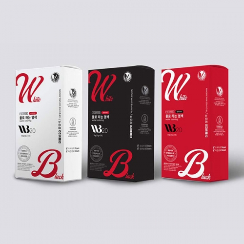 비건 저자극 물염색 WB20 10g * 5개입 브러쉬+트레이+ 어깨가운+비닐장갑 +빗  (염색/가발/흑채)