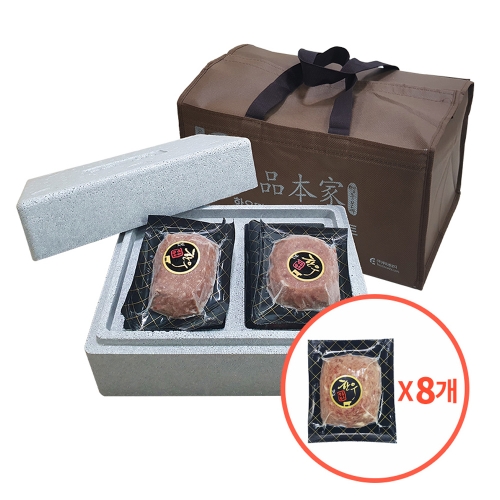푸드앤코디 수제한우 떡갈비 베스트형 (8개입 1.36kg)  (축산가공식품)