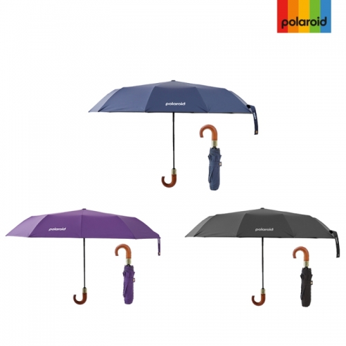 [폴라로이드] 레인 3단 암막 완전자동 고급지팡이 우산 (색상선택)  (우산/양산/우비)