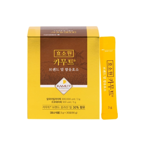 한국발효 효소원 카무트 효소 1박스(3gx30포)  (빵/케익/밀가루가공식품)