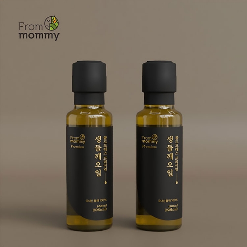 프롬마미 국내산 생들깨오일 2구 선물세트 100ml  (식용유/참기름/오일류/시럽)