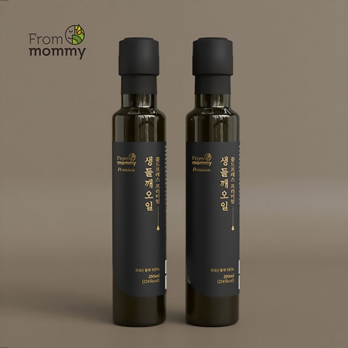 프롬마미 국내산 프리미엄 생들깨오일 2구 선물세트 250ml  (식용유/참기름/오일류/시럽)