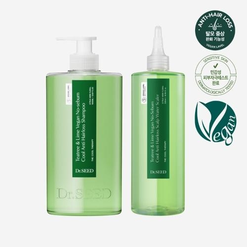 [닥터시드] 티트리앤라임 쿨 탈모 샴푸 1000ml + 워터 스케일러 500ml  (샴푸/린스/트리트먼트)