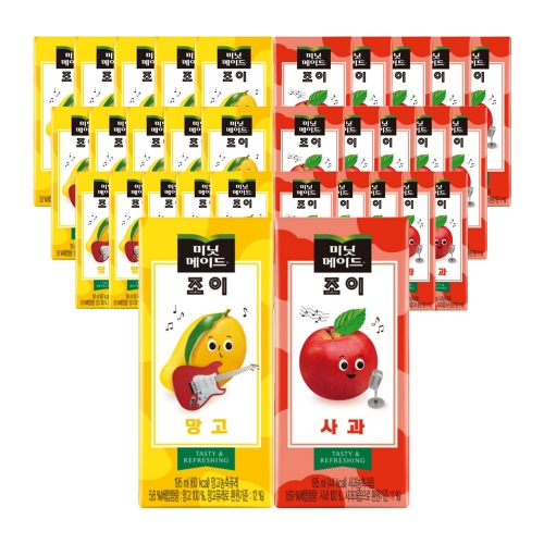 조이 망고 + 애플 혼합 32팩 (195ml)  (과즙음료)