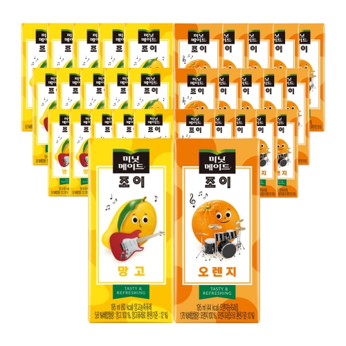 조이 망고 + 오렌지 혼합 32팩 (195ml)  (과즙음료)