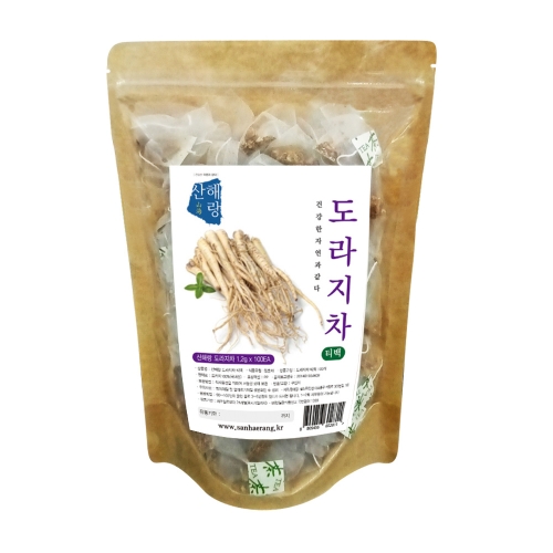 산해랑 볶은 도라지차 티백 100개입  (차/티백/코코아)