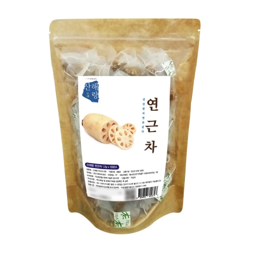 산해랑 볶은 연근차 티백 100개입  (차/티백/코코아)