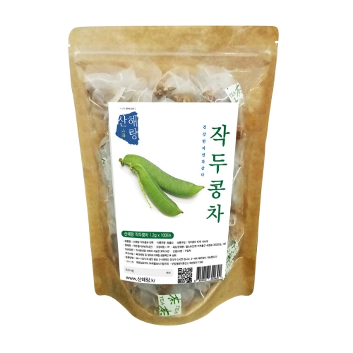 산해랑 볶은 작두콩차 티백 100개입  (차/티백/코코아)