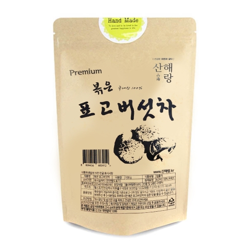 산해랑 국내산 볶은 표고버섯차 100g  (차/티백/코코아)