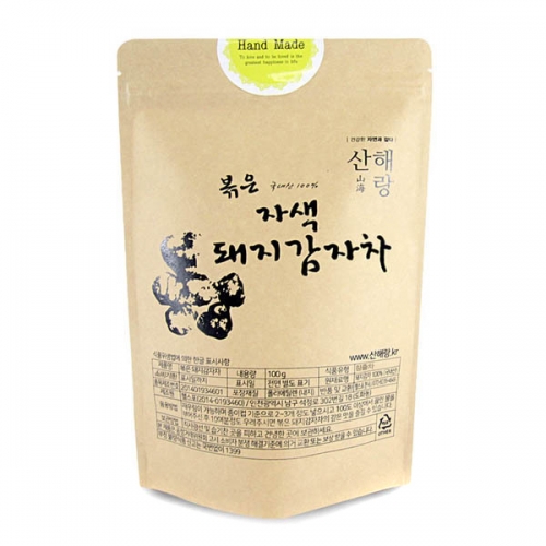 산해랑 국내산 볶은 자색돼지감자차 100g  (차/티백/코코아)