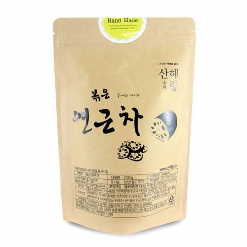 산해랑 국내산 볶은 연근차 100g  (차/티백/코코아)