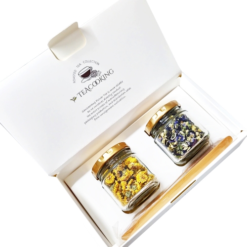 산해랑 수제 꽃차 선물세트 (국화6g+팬지5g)  (차/티백/코코아)