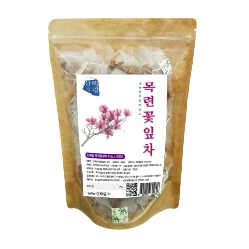 산해랑 목련꽃잎차 티백 100개입  (차/티백/코코아)