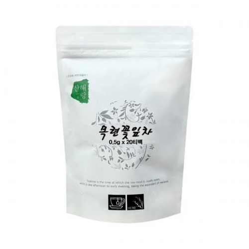 산해랑 목련꽃잎차 티백 20개입  (차/티백/코코아)