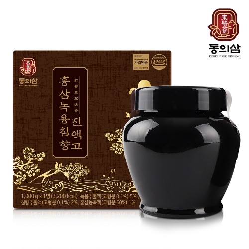 [동의삼] 홍삼녹용침향진액고 1kg(단지)  (기타 건강식품)