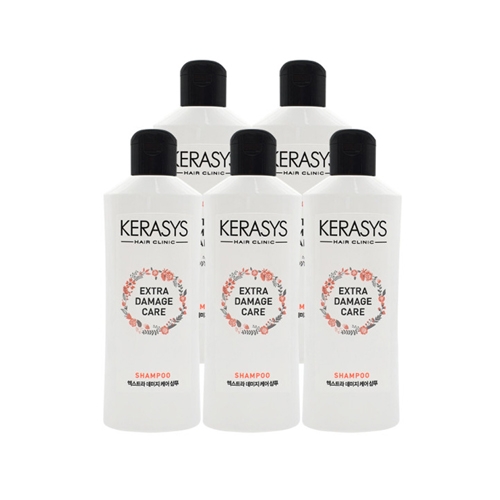 애경 케라시스 엑스트라 데미지 케어 샴푸 180ml x 5개  (샴푸/린스/트리트먼트)