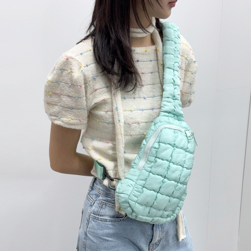 레네 여성 패딩 귀여운 데일리 슬링백 가방 L92281  (웨이스트/힙색)