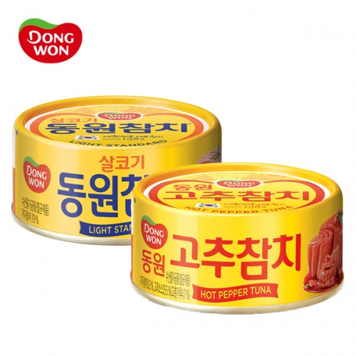 행사★[동원] 라이트스탠다드 참치 85g×10캔+고추참치 85g×10캔  (통조림/캔/햄/잼)