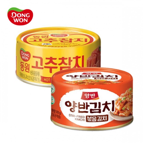 행사★[동원] 고추참치 150g×10캔+양반 캔 볶음김치 160g×2캔  (통조림/캔/햄/잼)
