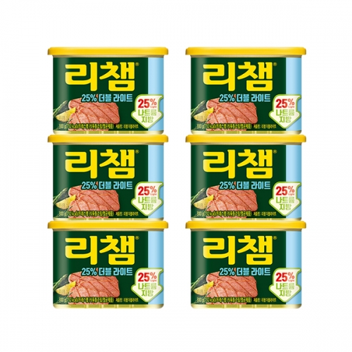 [동원] 나트륨과 지방을 줄인 리챔 더블라이트 300g×6캔  (통조림/캔/햄/잼)