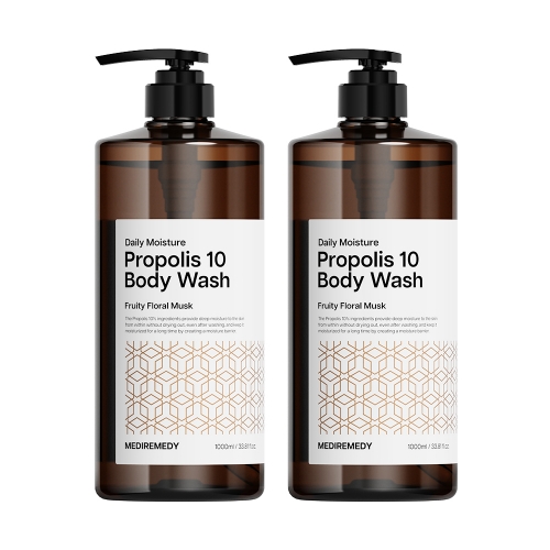 [메디레머디] 프로폴리스 10 모이스처 바디워시 1000ml*2개  (샤워/바디워시)