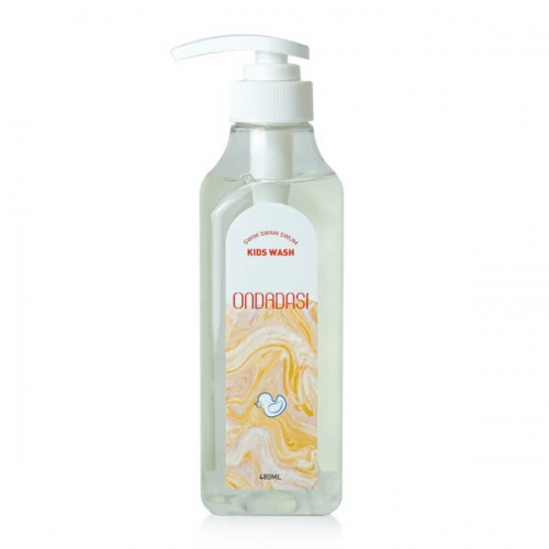 [온다다시] 수영장 올인원 키즈워시 약산성 샴푸 바디워시 저자극 클렌저 480ml  (샤워/바디워시)