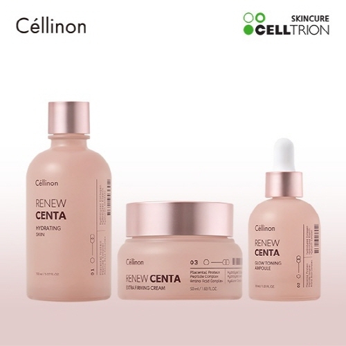 [셀트리온] 셀린온 리뉴센타 광탄력 스킨케어 3종세트 (스킨 150ml, 앰플 30ml, 크림 50ml)  (스킨케어세트)