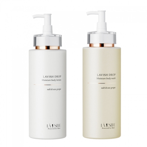 [라에스테] 라비쉬 드롭 모이스처 2종 (바디로션300ml+바디워시300ml)  (바디로션/크림/핸드/풋케어)