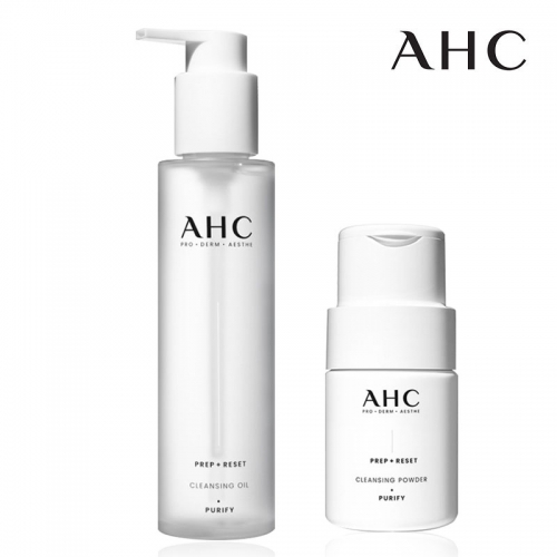 [AHC] 프렙리셋 클렌징 파우더 40g + 클렌징 오일 125ml  (클렌징/필링)