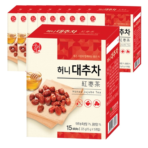 [송원] 우리차 허니 대추차 15T x 10개  (차/티백/코코아)
