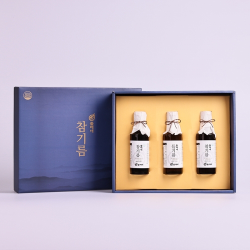 [들메내] 11호 (국산)-참기름 180ml 2병+들기름 180ml 1병  (식용유/참기름/오일류/시럽)