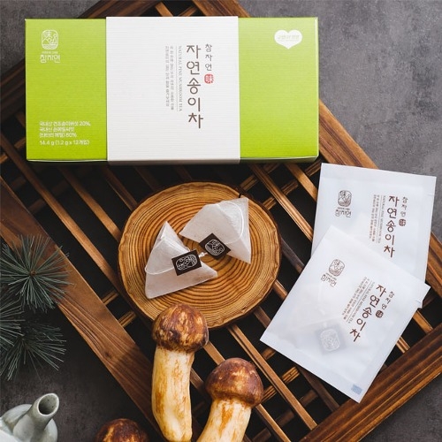 참자연 자연송이차 14.4g (1.2g X 12개입)  (차/티백/코코아)