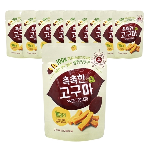 [좋은세상] 촉촉한 고구마 말랭이 50g*10봉  (과자/껌/스낵류)