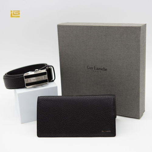 [Guy Laroche] 기라로쉬 남성 소가죽 장지갑 벨트 선물세트 AA-1  (벨트/지갑세트)