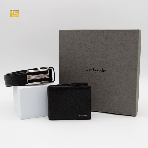 [Guy Laroche] 기라로쉬 남성 소가죽 반지갑 벨트 선물세트 AA-2  (벨트/지갑세트)