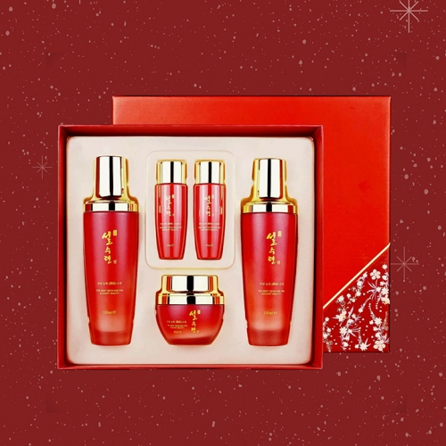 [설수련] 진 한방 농축 스킨케어 5종세트/수액130ml+유액130ml+크림60ml+휴대용2종  (스킨케어세트)