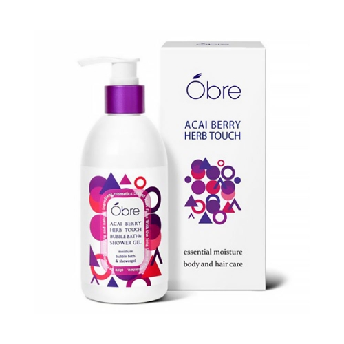 [오일리아] 오브레 아사이베리 허브터치 바블바스&샤워젤 300ml  (샤워/바디워시)