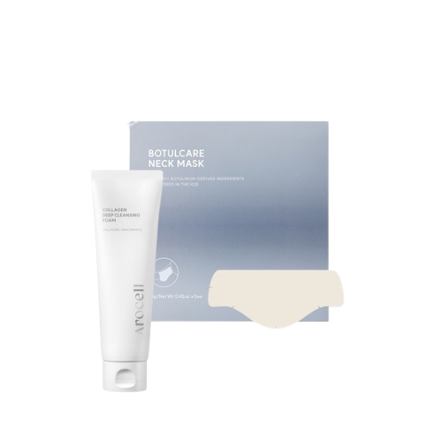 아로셀 보툴케어 넥 마스크 5매입+콜라겐 딥 클렌징 폼 120ml  (마사지/마스크/팩)