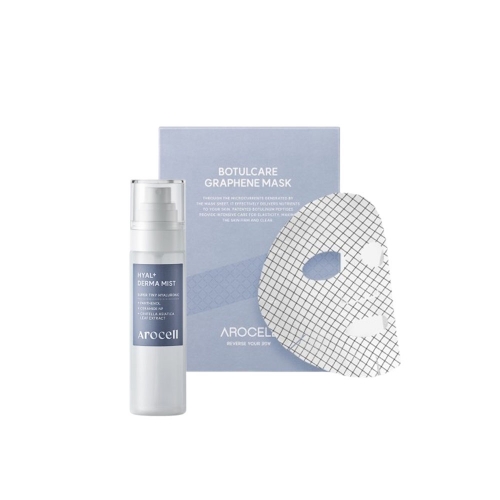 아로셀 보툴케어 그래핀 마스크 5매입+히알 플러스 더마 미스트 100ml  (마사지/마스크/팩)