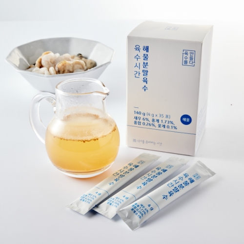 [육수시간] 국내산 재료 멸치, 해물 선택 분말 육수 4g x 35포  (조미료/분말류)