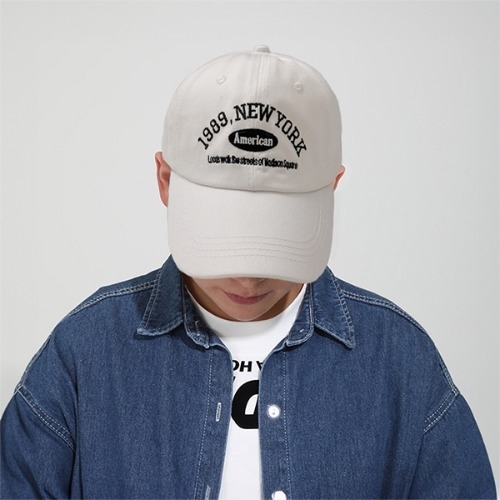 남녀공용 빈티지 자수 볼캡 야구모자  (모자)