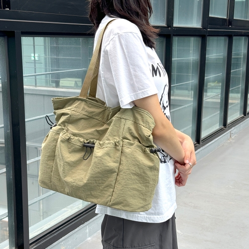 레네 여성 대학생 나일론 스트링 데일리 숄더백 가방 L92722  (숄더백)