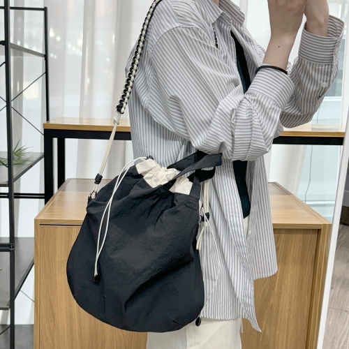 레네 여성 대학생 스트링 귀여운 배색 복조리백 가방 L92769  (숄더백)