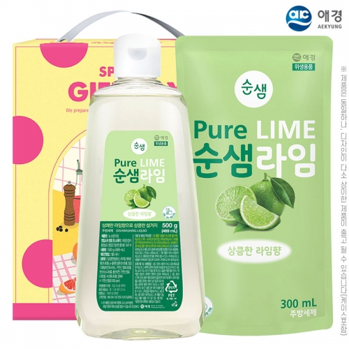 애경 순샘라임500용기 순샘300리필(2종)  (주방세제)