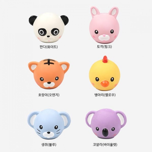 패리스독 동글이 캐릭터볼 라텍스 토이 디자인랜덤(2) 1p 5cm  (장난감)