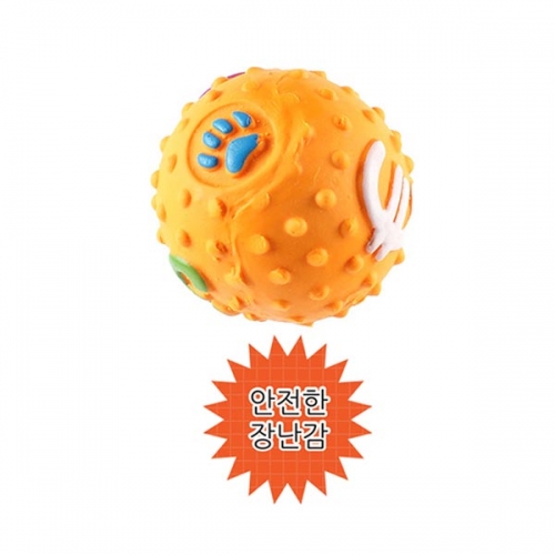 패리스독 플레이볼 스몰 라텍스토이 오렌지 5cm  (장난감)